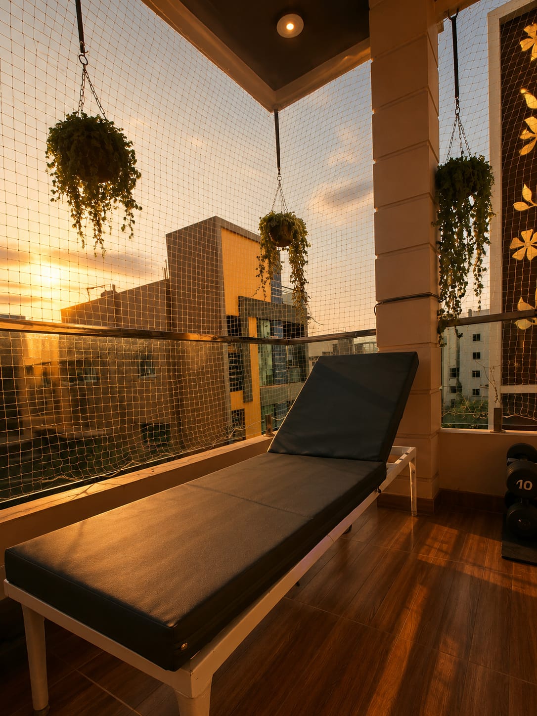 Balcony seating area at Kasotiya Mansion